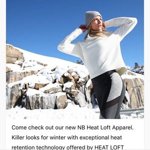 New Balance cold weather active gear in “Sea Salt”